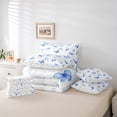 thumbnail image 6 of Manfei Cute Butterflies 7-Piece Twin Bedding Sets,Vintage Flower Bedding Comforter Set,White Blue Sheet Sets For Girls Kids,Super Cozy Room Decor, 6 of 8
