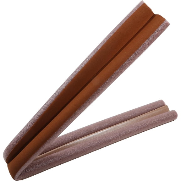 JHdrYfe Door Draft Stopper Door Sweep Weather Stripping Noise Blocker Window Breeze Blocker Adjustable Door Sweeps (Brown, 36.61inch)