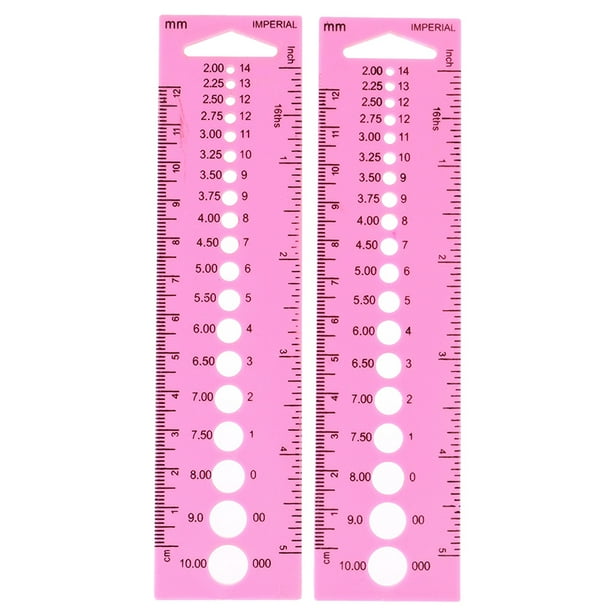 2x All In One Measure Ruler For Knitting Needles 2 0 10 0mm Crochet Hook Measure Walmart Com Walmart Com 2x All In One Measure Ruler For Knitting Needles 2 0 10 0mm Crochet Hook Measure Walmart Com Walmart Com