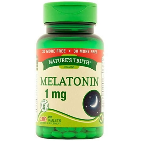 3 Pack - Nature's Truth Melatonin 1 mg Bonus, 180 ea