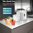 Kndko Nugget Ice Maker Countertop,Crushed Ice Maker with Chewable Ice