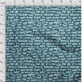 thumbnail image 4 of oneOone Georgette Viscose Teal Green Fabric Text Sewing Fabric By The Yard Printed Diy Clothing Sewing Supplies 42 Inch Wide-WL, 4 of 6