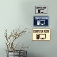 thumbnail image 4 of Classic Framed Computer Room Sign (Blue) - Large, 4 of 5