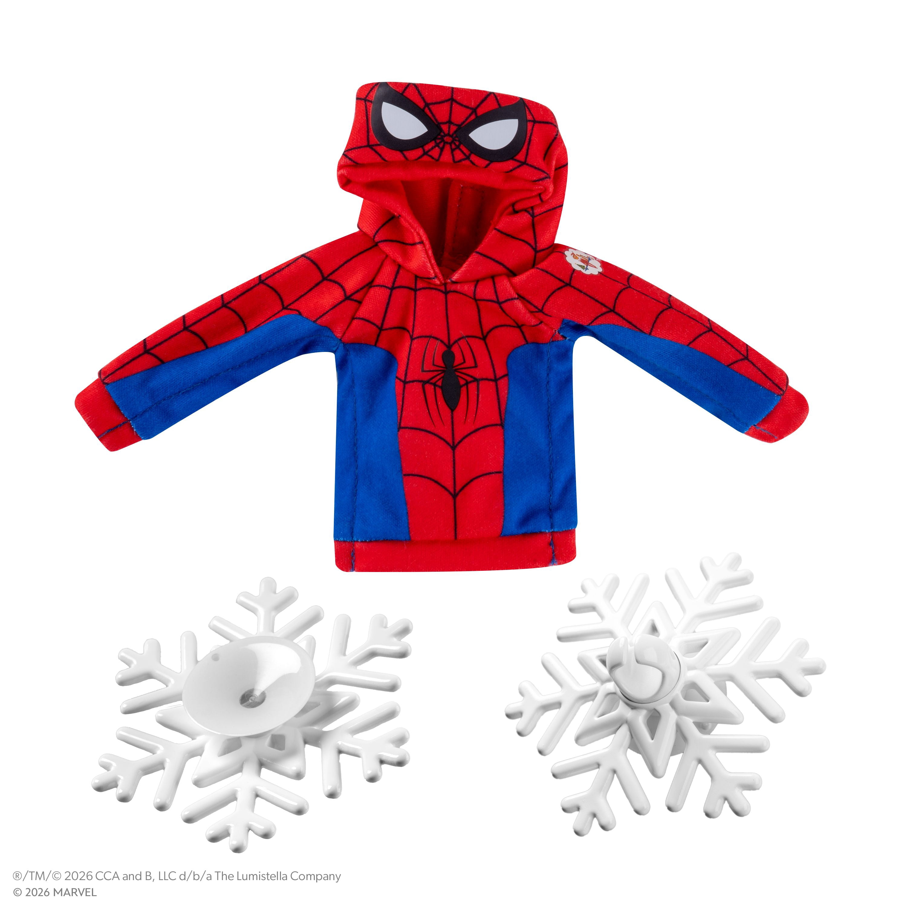The Elf on the Shelf Marvel Spider-Man Web Hero Elf Hoodie and Prop Set - Scout Elf Not Included