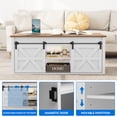 thumbnail image 4 of Dextrus 48" Farmhouse Lift Top Coffee Table with Sliding Barn Door, 4 of 5