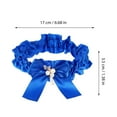 thumbnail image 2 of 1 Set Bride Garters Bowknot Leg Garters Bridal Leg Belts Bride Thigh Bands, 2 of 8