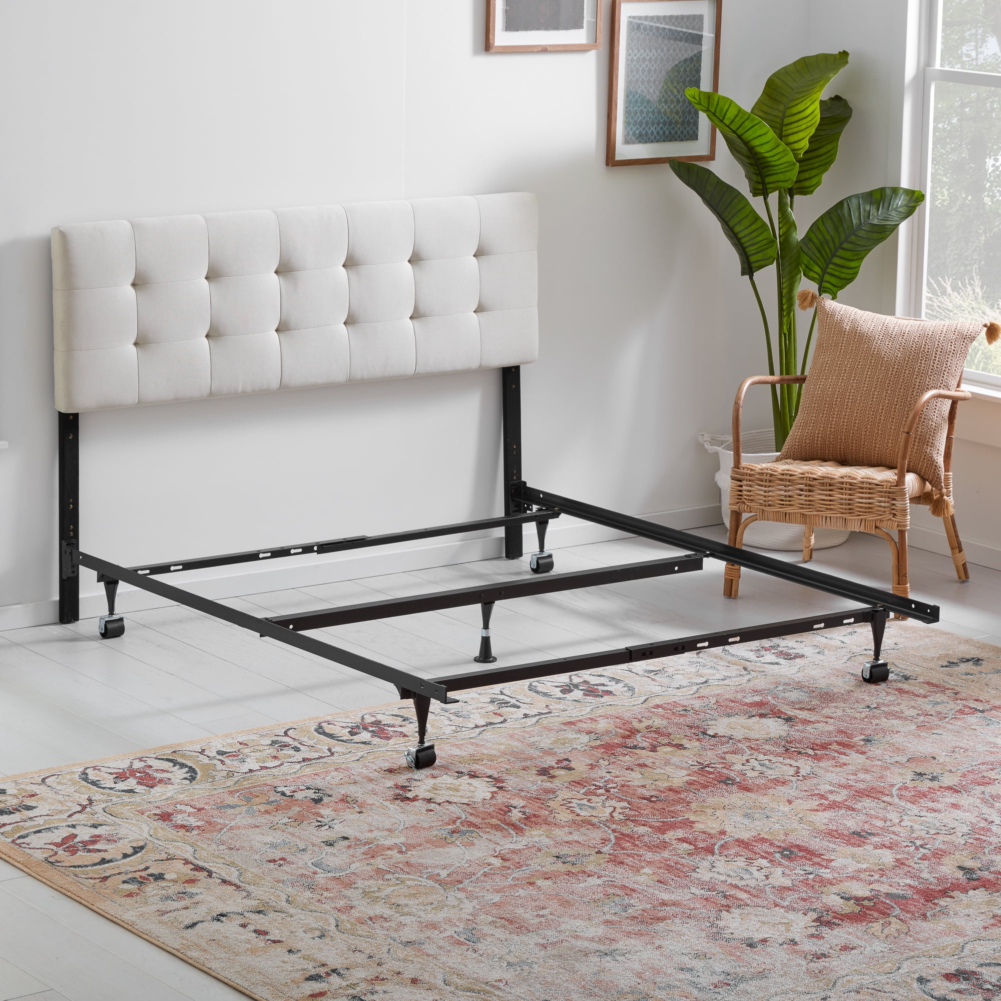 King bed sale frame on wheels
