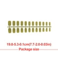 thumbnail image 4 of 1 Set Glue on Nails Medium Length Files Style Street Nail Stick Full Cover Wraps Art Decals Artificial Beauty Tool Manicure Kit Decorations 15, 4 of 6