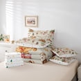 thumbnail image 6 of Homewish Gingerbread Man Snowman 7-Piece Queen Bedding Set - Xmas Deer Snowflake, 6 of 8