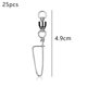 thumbnail image 2 of Rawiri - Broche de pesca con conector de acero inoxidable, broche giratorio para pesca, rodamiento de barril, 2 of 6