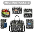 thumbnail image 2 of Halloween Skeleton Fun Pattern Womens Lunch Box for Work,Insulated Large Lunch Bag for Tween and Teen,Loncheras Para Mujer,Leakproof Adult Lunch Bag for Work,Beach,Travel,Picnic,Camping, 2 of 7