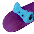 thumbnail image 2 of Softrucks Skateboard Indoor Practice Complete 8.0" Blue Trucks, Stained Purple, 2 of 5
