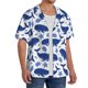 thumbnail image 2 of Fotbe Whale Camisa Estampada de Manga Corta para Hombre, Casual de Verano, Estilo Playero, Sin Arrugas-Medium, 2 of 5