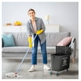 thumbnail image 2 of Mop Bucket with Wringer on Wheels - 21 Quart Floor Cleaning - Black - Separate Dirty/Clean Water System - Home & Office Use, 2 of 9