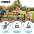 thumbnail image 4 of Lifetime Kid's Outdoor 5 ft. H x 10 ft. W Dome Climber, Red and Blue (101301), 4 of 19