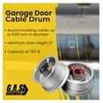 thumbnail image 2 of Overhead Garage Door Cable Drums Replacement for up to 12' High Door, Standard Lift, Pair (Left and Right) | Garage Door Drums Extension Repair | Fix Up to 12' Feet Garage Door Cable Drum Up 12 Feet, 2 of 8