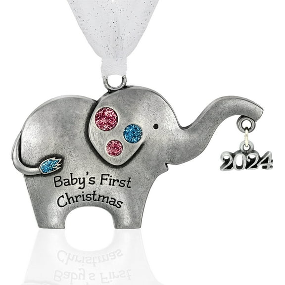Baby's First Christmas Elephant Ornament