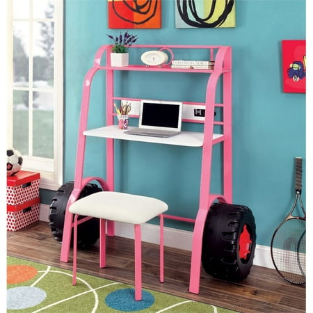 Furniture Of America Ramirez Contemporary Kids Desk With Stool In