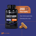 HealthFare Benfotiamine 300mg Capsules | 200 Count | Fat Soluble ...