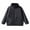 Black, variant on KyCheLot Winter Jacket for Kids Zip up Stand Collar Solid Color Long Sleeve Clothes Comfy Thicken Fleece Jackets