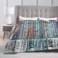 thumbnail image 4 of Wijzvio To My Daughter Throw Blanket Soft Fuzzy Fleece Blanket For Couch Bed Living Room Decoration 60"X50", 4 of 9