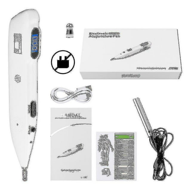 Electronic Meridian Pen Digital Display Laser Acupuncture Pen Electro Acupuncture Point Muscle Stimulator Massage Device Health