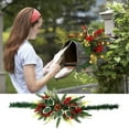 thumbnail image 5 of Suncoda Christmas Wreath, 31.5 Inch Mailbox Wreath Artificial Christmas Mailbox Wreath Home LED Lighting Decoration, Christmas Ornament, 5 of 6