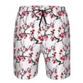 thumbnail image 3 of Fotbe Cherry Blossoms Trajes de Baño Estampados para Hombre, Shorts de Verano de Secado Rápido, Ropa de Playa, Bañadores-X-Large, 3 of 6