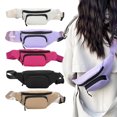 thumbnail image 2 of Waist Pack Splashproof Pack Phone Bag Fashion Travel Belt Bag Large Capacity Sports Bag for Teen Adult Chest Bag, 2 of 9