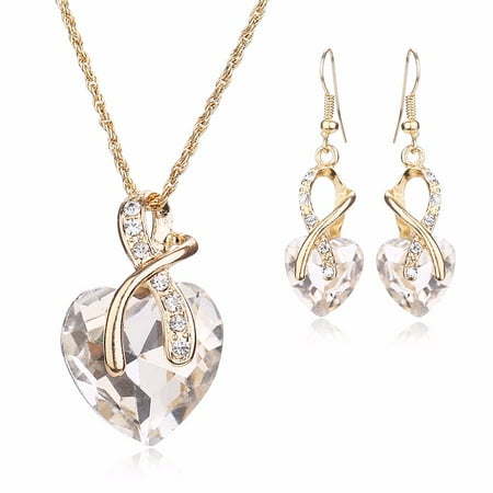 Traditional Indian Gold Jewelry - Moochi 18K Gold Plated Indian Crystal Golden Pedant Necklace Jewelry Shinning Religion