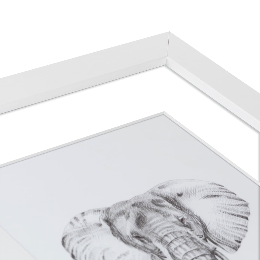 ArtToFrames 22x28 Matted Picture Frame with 18x24 Single Mat Photo Opening Framed in 1.25 Satin White Frame and 2 Crisp Mat (FWM-3966-22x28)
