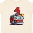 thumbnail image 4 of Inktastic 4th Birthday Fire Truck Boys or Girls Toddler T-Shirt, 4 of 5