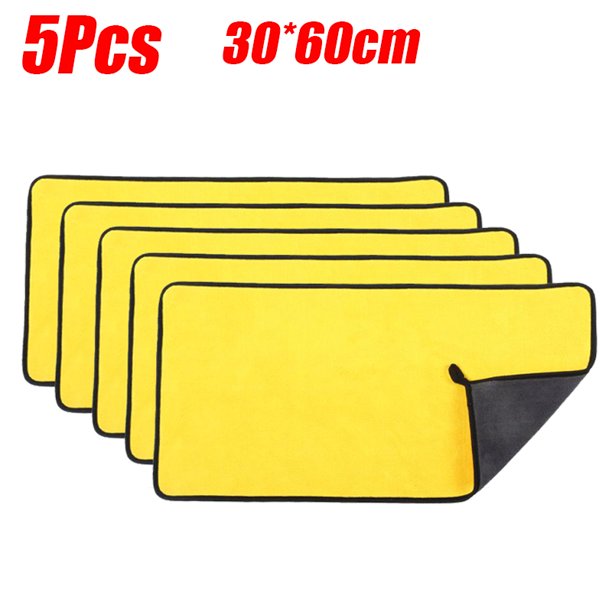 1-5 uds toalla de microfibra paño de microfibra para coche toalla de lavado paño de limpieza de microfibra absorbente toalla de secado para lavado de coches detalles automáticos