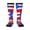 3 Black, variant on Knee High Socks for Women Puertorico-Flag Long Tube Sock Uniform Socks