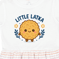 thumbnail image 4 of Inktastic Little Latka Cute Hanukkah Design Girls Toddler Dress, 4 of 5