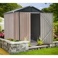 thumbnail image 2 of AECOJOY 6' x 4' Outdoor Metal Storage Shed with Lockable Door for Backyard, 2 of 8