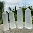 thumbnail image 3 of RSAMD Natural Selenite Column Crystal Stone Hexagonal Single Pointed Energy Moroccan-7-9cm, 3 of 9