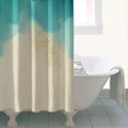 thumbnail image 4 of Teal and Gold Marble Abstract Waves Pattern Shower Curtain 36"x72" ,Bathroom Decorative Shower Curtains Set with 12 Hooks,Modern Waterproof Washable Shower Curtain, 4 of 6