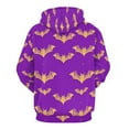 thumbnail image 4 of Purple Bat Hoodies Oversized Hoodie Women Long Sleeve Casual Sweatshirts, 4 of 5