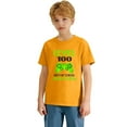 thumbnail image 3 of CUZIBR Boys Girls Graphic T-Shirt Print 100 Days Of School Letter Print Short Sleeve Casual Crewneck Tees For Kids Youth Soft Breathable Shirt Daily Wear Comfy Activewear,Yellow,3-4 Years, 3 of 7