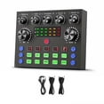 thumbnail image 1 of V8S Audio Mixer with Voice Changer,Podcast Mixer,Sound Card for Phone Gaming Karaoke Studio Live Streaming Podcast, 1 of 5