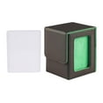 thumbnail image 1 of Caja de baraja de cartas Caja organizadora de tarjetas Contenedor de tarjetas deportivas Álbum premium Tarjetas de béisbol Estuche de baraja de cartas para tarjetas coleccionables Forro verde, 1 of 8