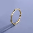thumbnail image 3 of Anillo abierto Qarigey ajustable para mujer en plata y oro, 3 of 6