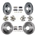 thumbnail image 1 of Transit Auto Front Rear Hub Bearings Assembly Disc Brake Rotors and Semi-Metallic Pads Kit (10Pc) for Car Chrysler Dodge Sebring Avenger Caliber 200 - Left Right Side (Driver Passenger) KBB-108870, 1 of 11