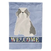 Odis Odessa Domestic Ideal Dog Welcome Flag Garden Size
