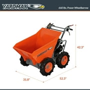 YARDMAX YD4103 Powered Wheelbarrow Briggs and Stratton CR950 65HP 208cc 660lb