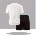 thumbnail image 5 of TKKCS Mens 2 Piece Activewear Sets- Pullover Summer Casual Lightweight Short Sleeve Crew Neck T-Shirt and Drawstring Shorts Tracksuits Outfits Clear Size M, 5 of 5