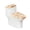 Santa Claus and Maple Leaves, variant on HELLHERO Merry Christmas Christmas Tree Light Strip Toilet Seat Cover Replacement of 2 Pcs Set Universal Bathroom Seat Covers Machine Washable Hotel Home
