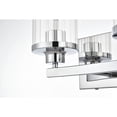thumbnail image 4 of Living District Saanvi 2-Light Iron & Glass Bath Sconce in Chrome/Clear, 4 of 5