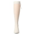 thumbnail image 4 of MeMoi  Crochet Bow Cotton Blend Knee High Sock - Girls - Female, 10, Winter White, 4 of 7